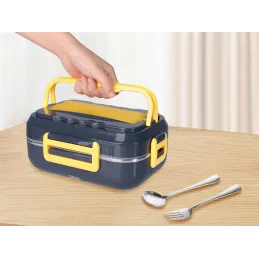 Portapranzo elettrico riscaldante LUNCHBOX / Nero - giallo