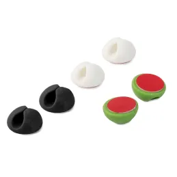 Set di 6 supporti autoadesivi per cavi / Colori assortiti