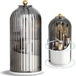 Organizer girevole per pennelli e trucchi GALIA / Bianco e nero