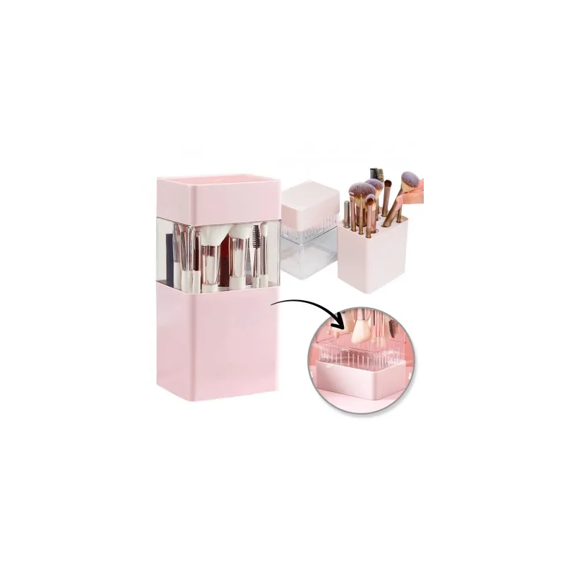 Organizer per pennelli e trucchi MAXO / Rosa