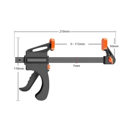 Morsetto da falegname CLAMP 115 mm / Nero