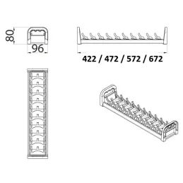 Supporto per ciotole SEPARAX / Antracite