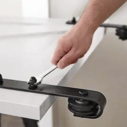 Kit per porta scorrevole INDUSTRIA SIMPLE 2 m / senza ammortizzatore