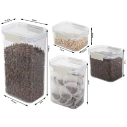 Set di 5 contenitori per alimenti di lusso LUXBOX / Trasparente