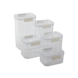 Set di 5 contenitori per alimenti di lusso LUXBOX / Trasparente