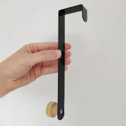 Appendino di design da porta ANGELO S / Nero opaco