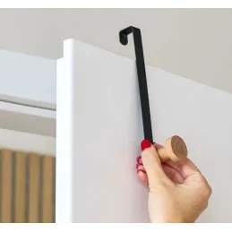 Appendino di design da porta ANGELO S / Nero opaco