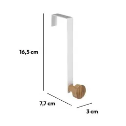 Appendiabiti di design da porta ANGELO S / Bianco opaco