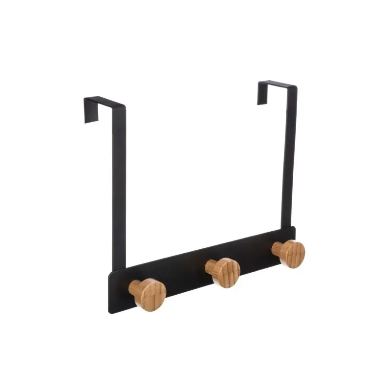 Appendiabiti di design da porta ANGELO L / Nero opaco