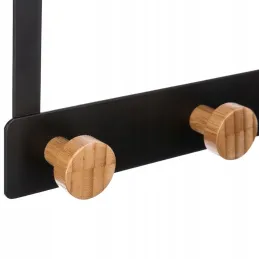 Appendiabiti di design da porta ANGELO L / Nero opaco