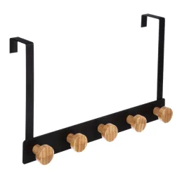 Appendiabiti di design da porta ANGELO XL / Nero opaco