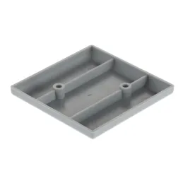 Piedino in plastica 10 mm 80x80 / Grigio