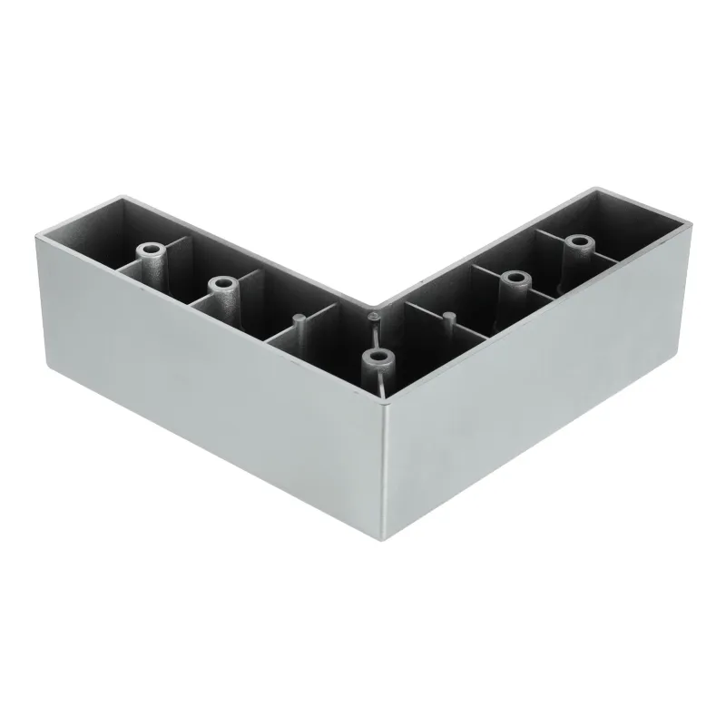 Piedino in plastica 50 mm 150x150 / Grigio