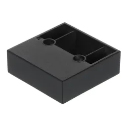 Piedino in plastica 20 mm 60x60 / Nero opaco