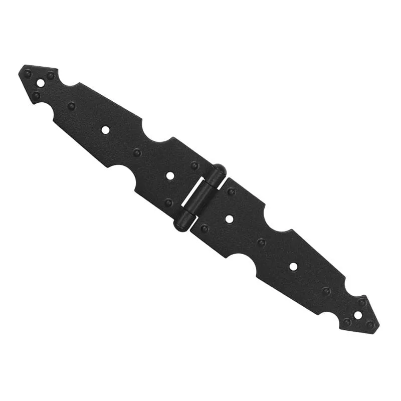 Cerniera a bandella decorativa 200 mm / Nera