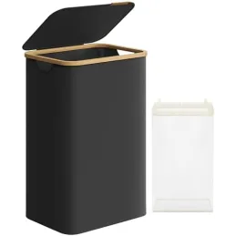 Cesto portabiancheria SOFT 90L / Nero