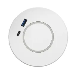 Caricabatterie wireless MULTI 15W + USB A-C / Bianco