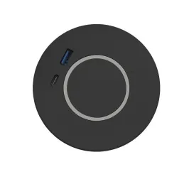 Caricabatterie wireless MULTI 15W + USB A-C / Nero