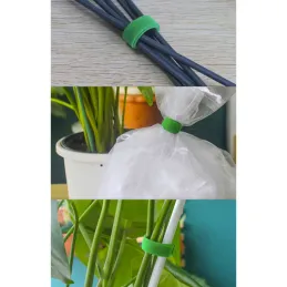 Nastro da giardino in velcro per il giardino e le piante, 5 m / Verde