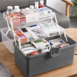 Organizer per medicinali MEDIBOX / Nero
