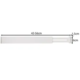 Set di 4 divisori regolabili per cassetti / Legno bianco