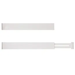 Set di 4 divisori regolabili per cassetti / Legno bianco