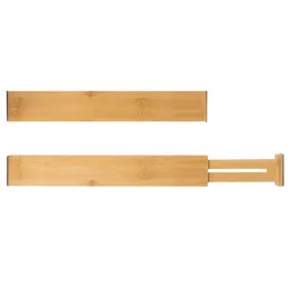 Set di 4 organizer regolabili per cassetti / Legno naturale