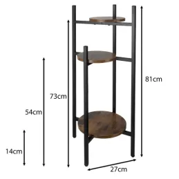 Portafiori FOREST / Nero - legno