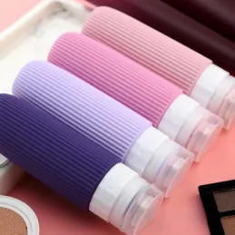 Set da viaggio di flaconi in silicone per cosmetici EMPORA / Rosa