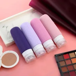 Set da viaggio di flaconi in silicone per cosmetici EMPORA / Rosa