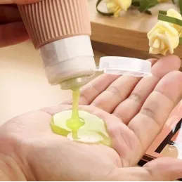 Set da viaggio di flaconi in silicone per cosmetici EMPORA / Oro