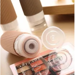 Set da viaggio di flaconi in silicone per cosmetici EMPORA / Oro