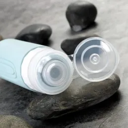 Set da viaggio di flaconi in silicone per cosmetici EMPORA / Nero