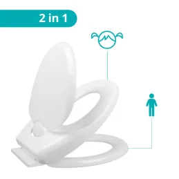 Sedile WC con adattatore per bambini FAMILY / Bianco