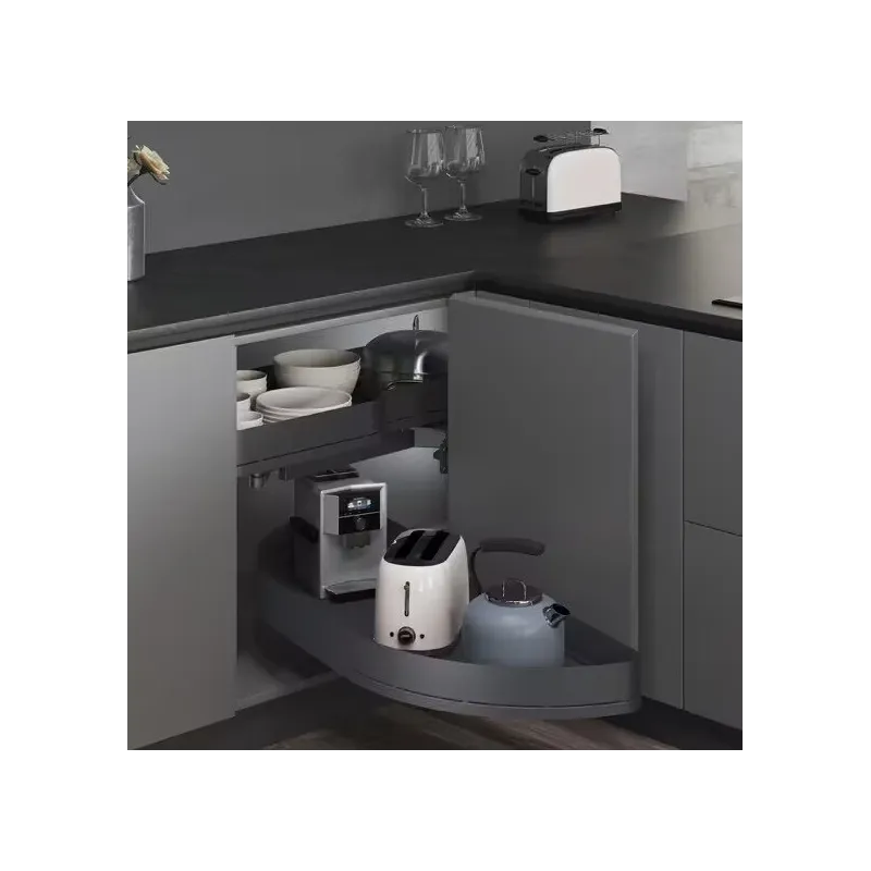 Ripiano angolare estraibile THANOS XXL con chiusura ammortizzata / Antracite