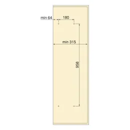 Specchio estraibile e girevole per armadio QUARTZ / Alluminio