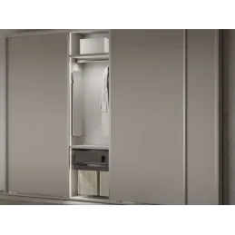 Specchio estraibile e girevole per armadio QUARTZ / Alluminio