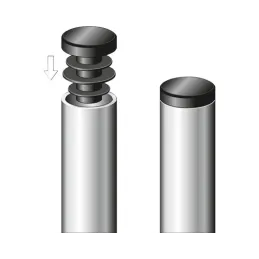 Tappo copriforo 20 mm – 10 pezzi / Nero