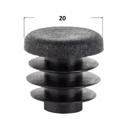 Tappo copriforo 20 mm – 10 pezzi / Nero