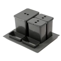 Cestino per rifiuti da cassetto SEPAROX 600 mm 1×16 L + 2×8 L / Antracite