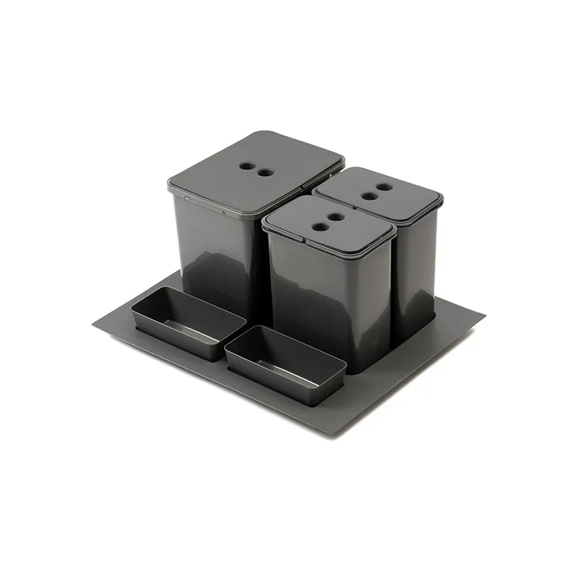 Cestino per rifiuti da cassetto SEPAROX 600 mm 1×16 L + 2×8 L / Antracite