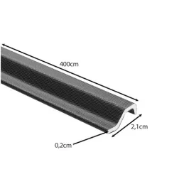 Guarnizione autoadesiva per finestre e porte 4000 mm / Nera