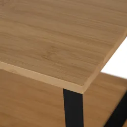 Set di 2 mensole da cucina STAND / Nero – legno