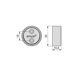 Terminale con copertura per barra appendiabiti LARGO / Titan