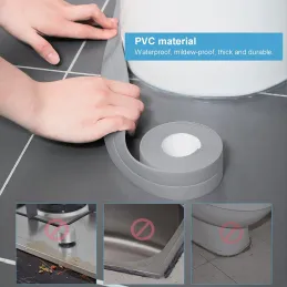 Guarnizione autoadesiva per cucina e bagno 2,2 m / Grigio