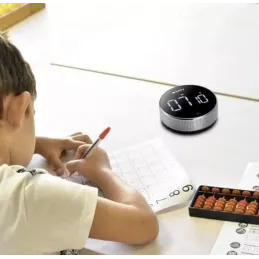 Timer LED magnetico con allarme / Nero