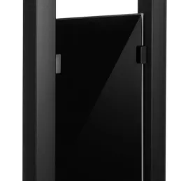 Porta carta igienica con scopino AXIAN / Nero opaco