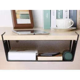 Cestello metallico sottoripiano PRACTICAL / Nero opaco