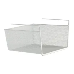 Cestino metallico sottoripiano PRACTICAL / Bianco opaco