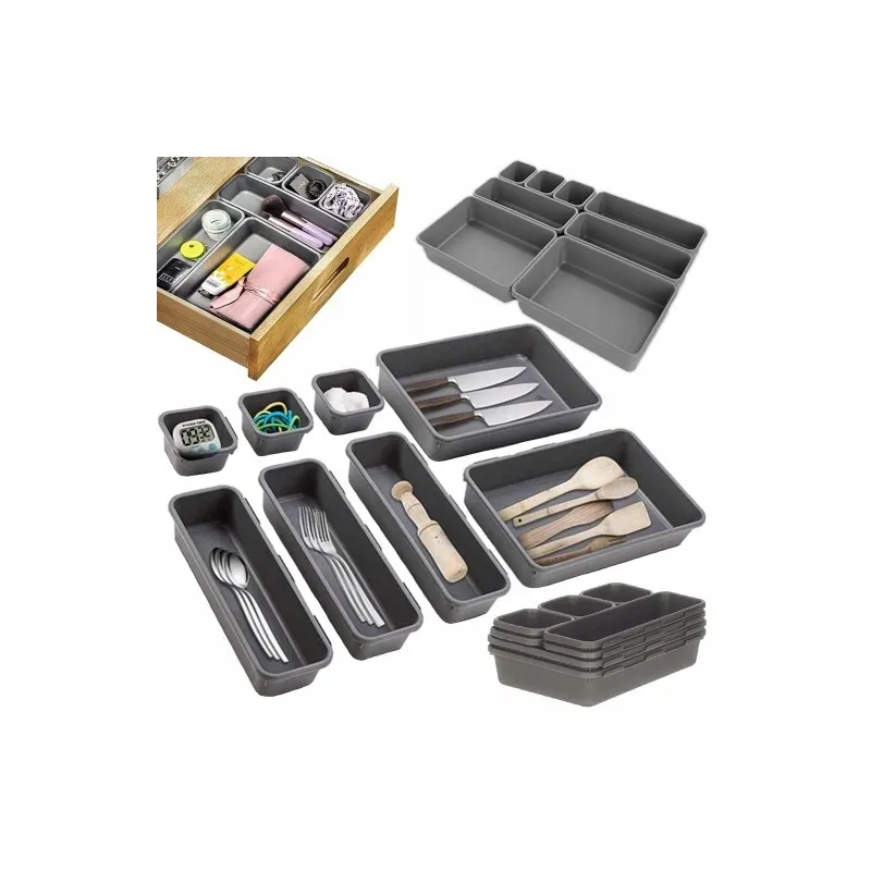 Set di 8 organizer per cassetti PARAMON / Antracite